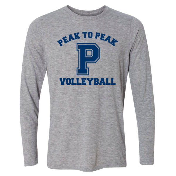 Peak to Peak Volleyball P - Light Long Sleeve Ultra Performance Active Lifestyle T Shirt Thumbnail
