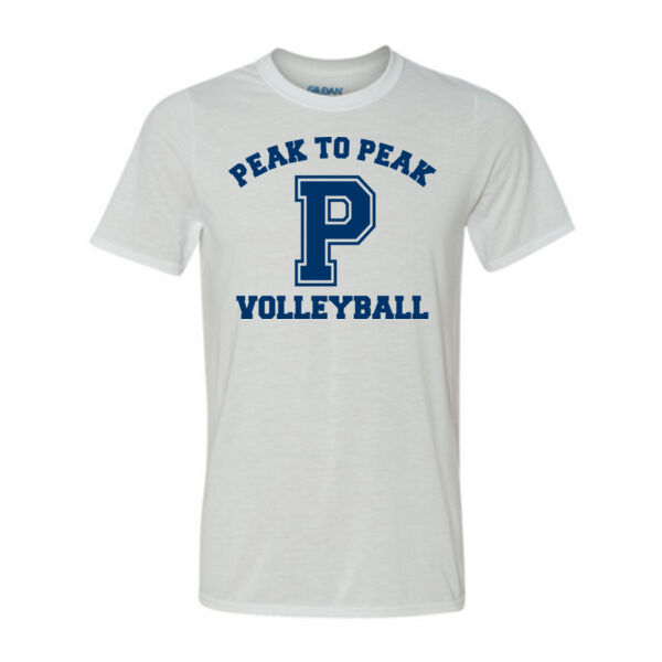 Peak to Peak Volleyball P - Light Youth/Adult Ultra Performance Active Lifestyle T Shirt Thumbnail