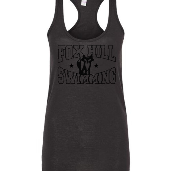 Fox Hill Swimming - Ladies Slim Fit Poly-Rich Racerback Tank Thumbnail