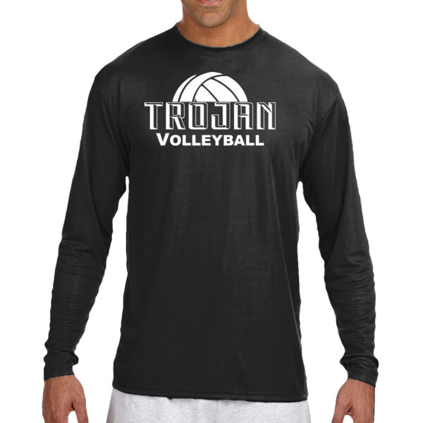 Fan Shirt - Long Sleeve Cooling Performance Crew Dark Color Shirt Thumbnail