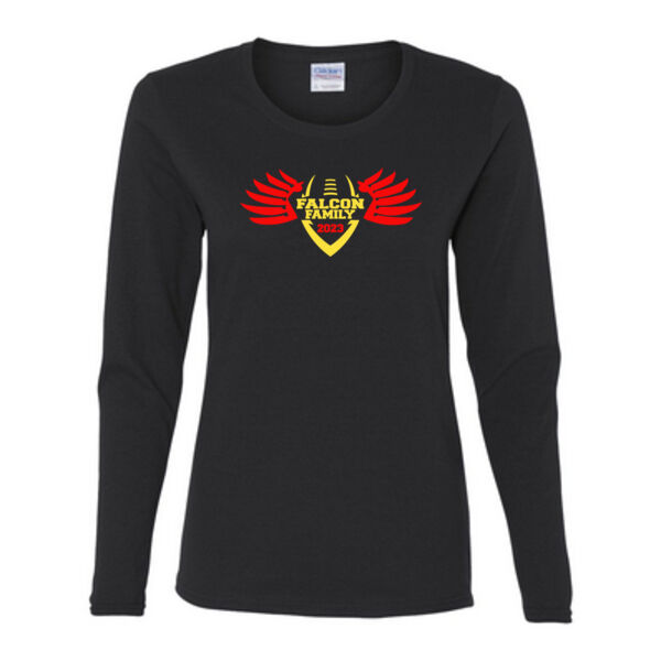 Falcon Family - Gildan Ladies Ultra Cotton™ Long Sleeve Missy Fit T Shirt Thumbnail