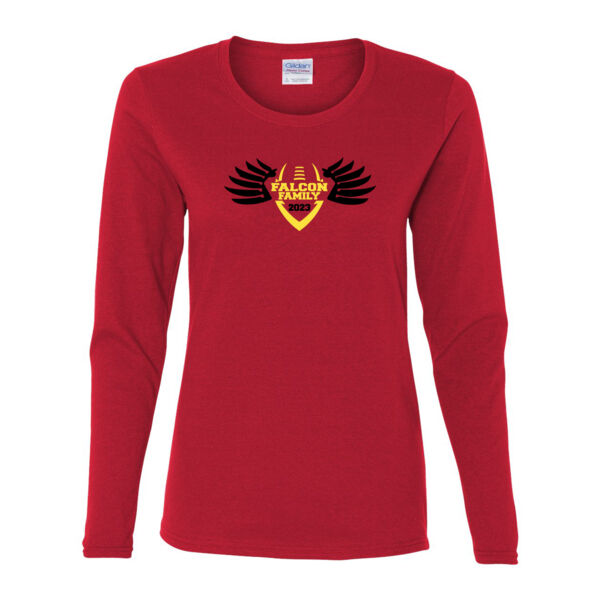 Falcon Family - Gildan Ladies Ultra Cotton™ Long Sleeve Missy Fit T Shirt Thumbnail