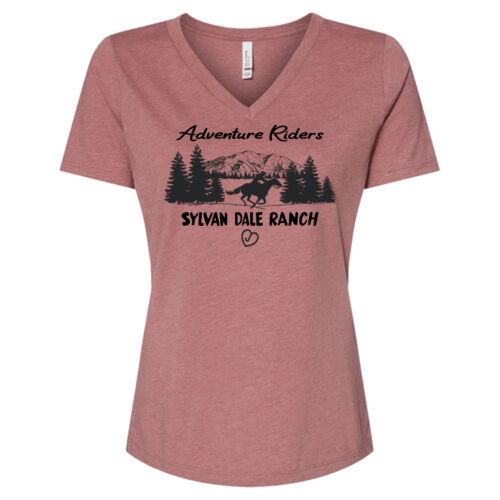 Adventure Riders - Women's Relaxed Heather CVC V-Neck Tee Thumbnail