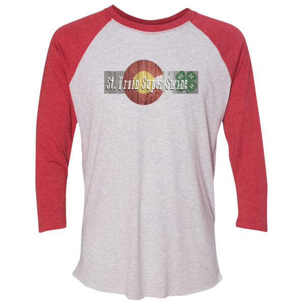 SVSS - (S) Unisex Tri-Blend Three-Quarter Sleeve Baseball Raglan Tee Thumbnail