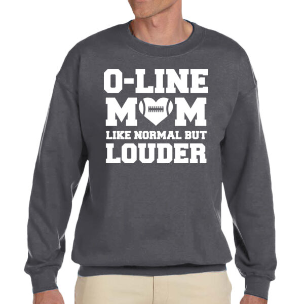 My Heart is on the Line - Adult Heavy Blend™ Adult 8 oz., 50/50 Fleece Crew Thumbnail