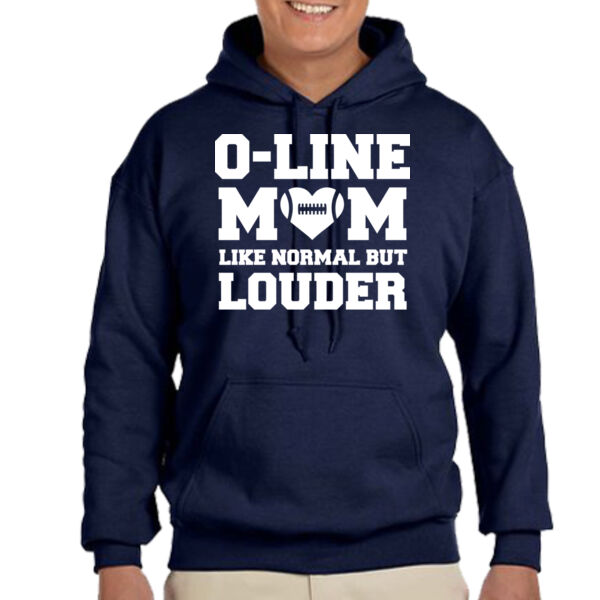 My Heart is on the Line - Adult Heavy Blend™ 8 oz., 50/50 Hood Thumbnail