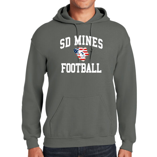 SD Mines Football Americana - Adult Heavy Blend™ 8 oz., 50/50 Hood Thumbnail