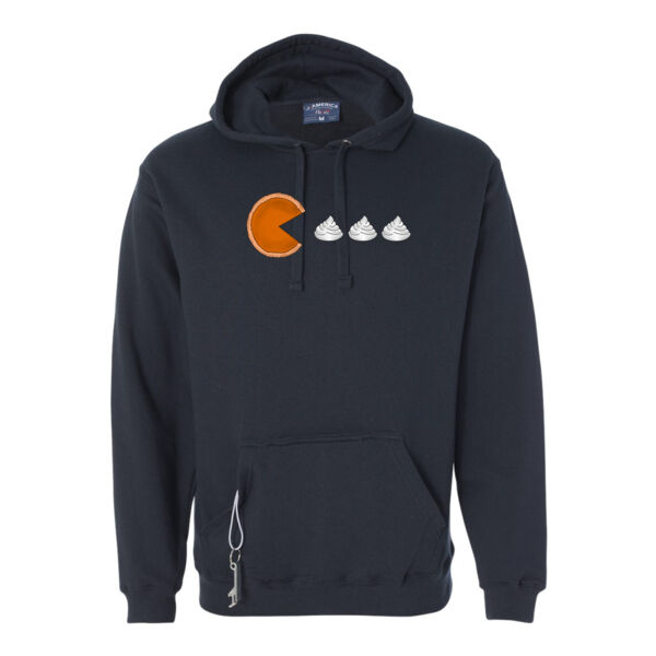 Pumpkin Pie Pac-Man - Tailgate Hoodie with Beverage Insulator & Bottle Opener Thumbnail