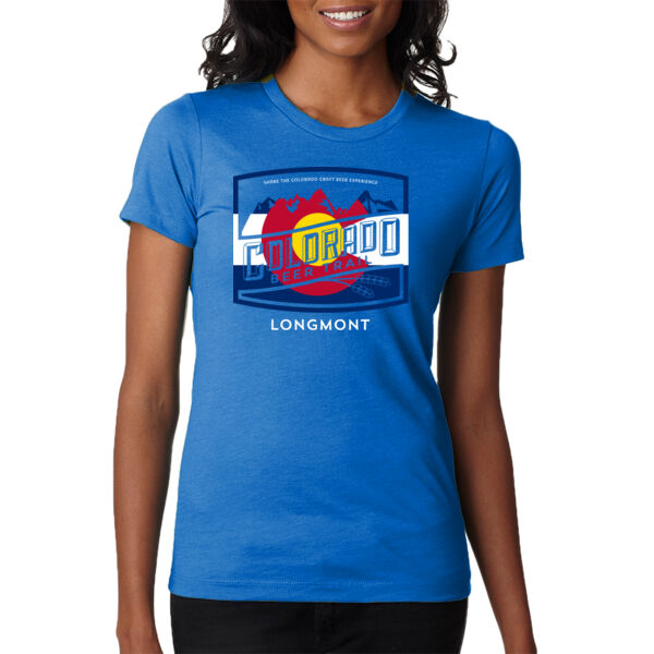Colorado Beer Trail - update with any City / Text - Ladies' CVC T-Shirt Thumbnail