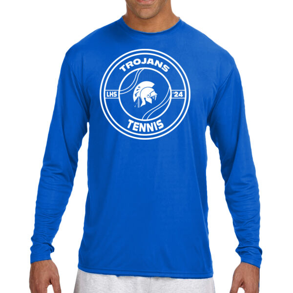 LHS Tennis - Long Sleeve Cooling Performance Crew Dark Color Shirt Thumbnail