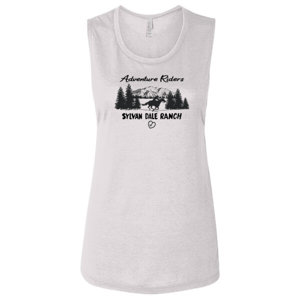 Adventure Riders - Ladies' Flowy Scoop Muscle Tank - Dark Thumbnail
