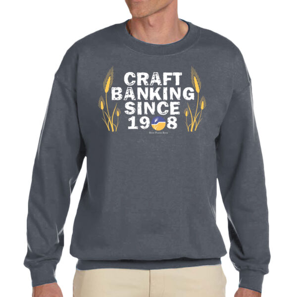 HPB Retro Stripe - Adult Heavy Blend™ Adult 8 oz., 50/50 Fleece Crew - Adult Heavy Blend™ Adult 8 oz., 50/50 Fleece Crew Thumbnail