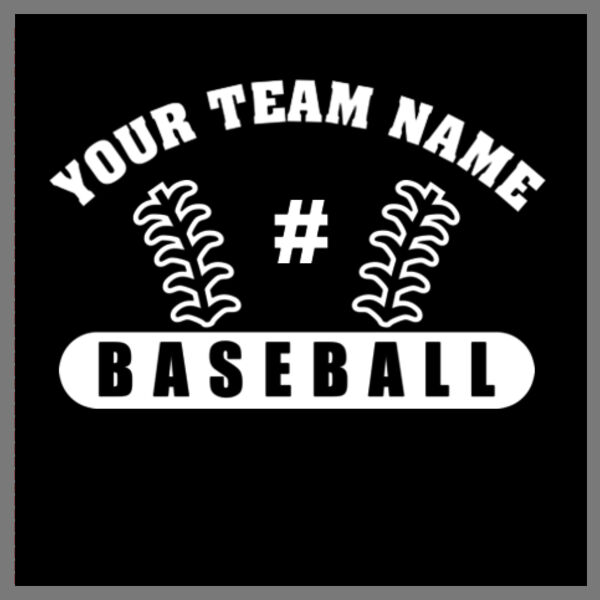 Custom Baseball Player Number Decal Thumbnail