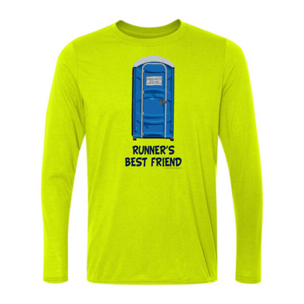 Runner's Best  Friend Porta Potty  - Light Long Sleeve Ultra Performance 100% Performance T Shirt Thumbnail