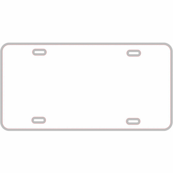 Blank Custom Mini-License Plate Thumbnail