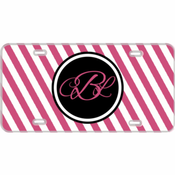 Monogram Custom Mini License Plate Stripes - You Make It Thumbnail