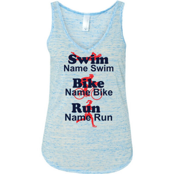 Custom Female Triathlete Fan T-shirt Thumbnail