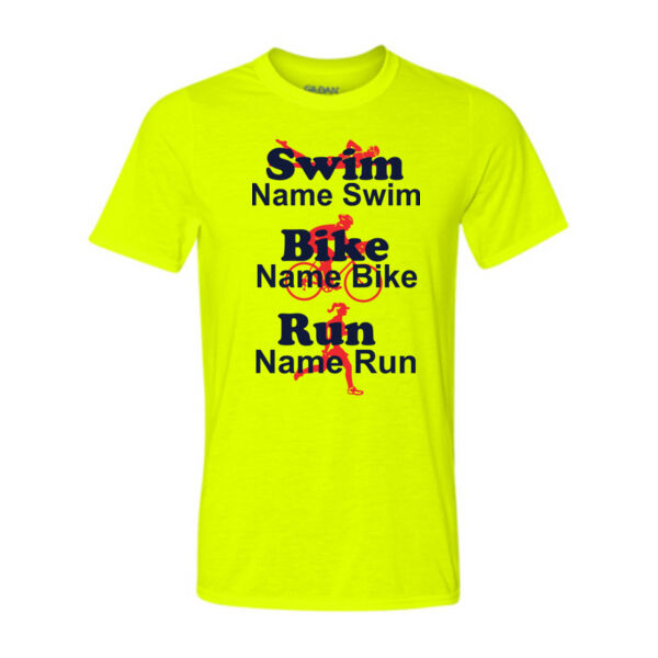 Custom Female Triathlete Fan T-shirt Thumbnail