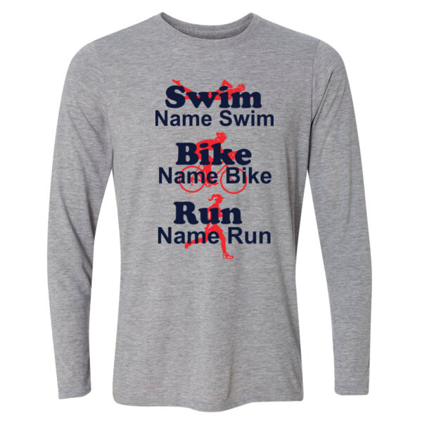 Custom Female Triathlete Fan T-shirt Thumbnail