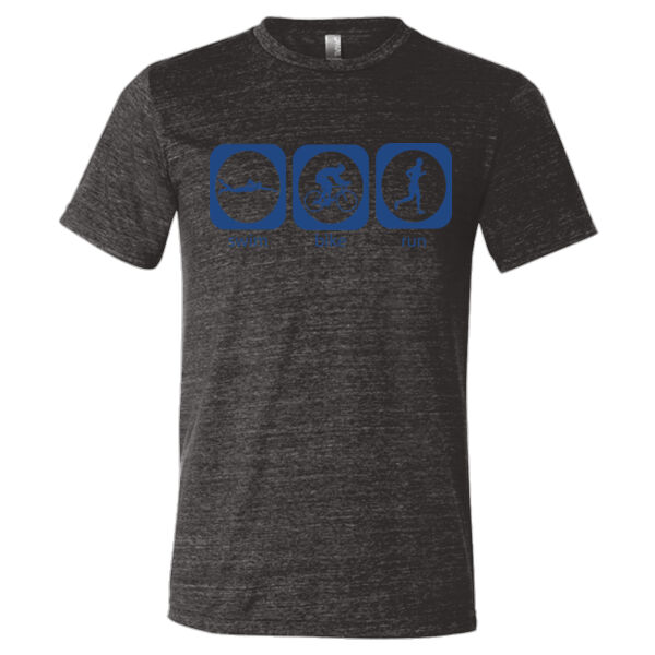 Triathlon Swim Bike Run Tri Icons - D/S JAmerica Fleece Hoodie Thumbnail