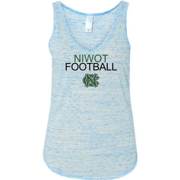 Niwot Football - Ladies' Flowy V-Neck Tank Thumbnail