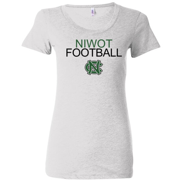 Niwot Football - (S) Ladies' Triblend Short Sleeve T-Shirt Thumbnail