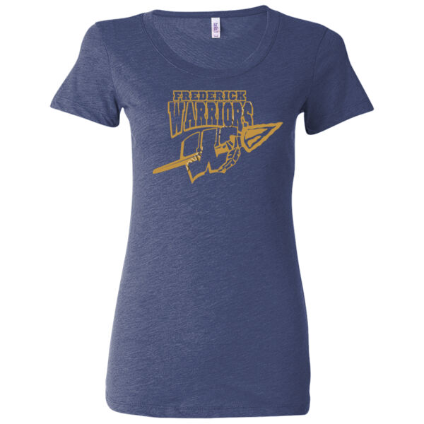 Frederick Warriors Single Color - Ladies' Triblend Short Sleeve T-Shirt Thumbnail
