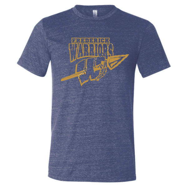 Frederick Warriors Single Color - Triblend Short Sleeve T-Shirt Thumbnail