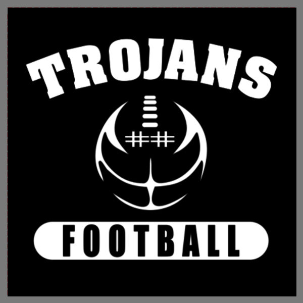 Trojans Custom Football Decal Thumbnail