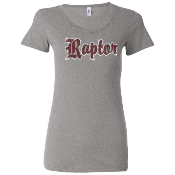 Silver Creek Raptors Rhinestone Glitter - Ladies' Triblend Short Sleeve T-Shirt Thumbnail
