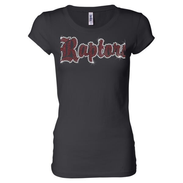 Silver Creek Raptors Rhinestone Glitter - Ladies' Sheer Jersey T-Shirt Thumbnail