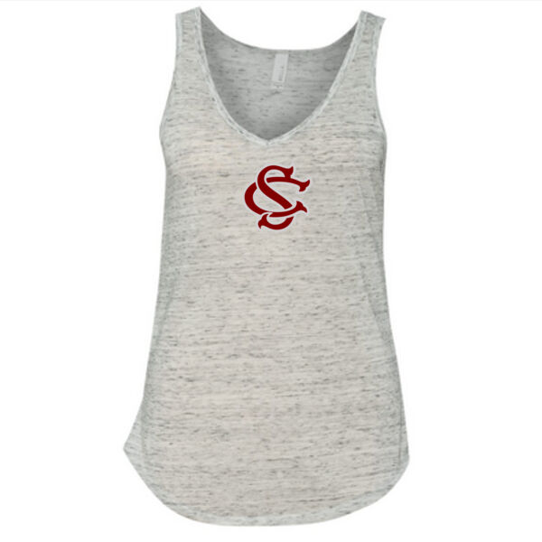 Silver Creek Raptors Interlocking SC - Ladies' Flowy V-Neck Tank Thumbnail