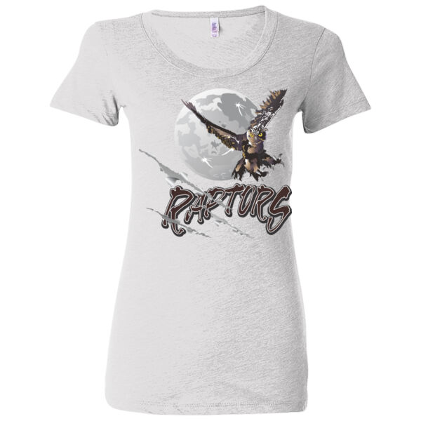 Silver Creek Raptors Moon - (S) Ladies' Triblend Short Sleeve T-Shirt Thumbnail