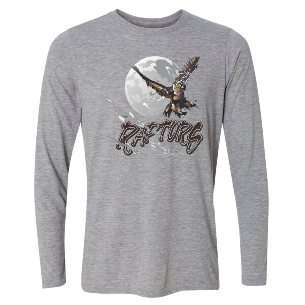 Silver Creek Raptors Moon - Light Youth Long Sleeve Ultra Performance 100% Performance T Shirt Thumbnail