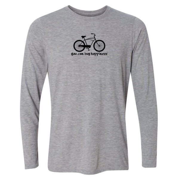 You Can Buy Happiness Men's Cruiser Bike - Light Youth Long Sleeve Ultra Performance 100% Performance T Shirt Thumbnail