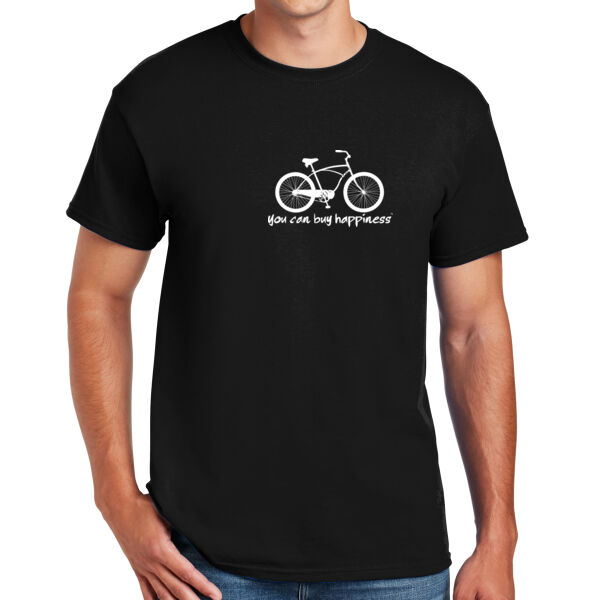 You Can Buy Happiness Men's Cruiser Bike - DryBlend™ 50 Cotton/50 DryBlend™Poly T Shirt Thumbnail
