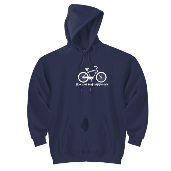 You Can Buy Happiness Men's Cruiser Bike - DryBlend™ Pullover Hooded Sweatshirt Thumbnail