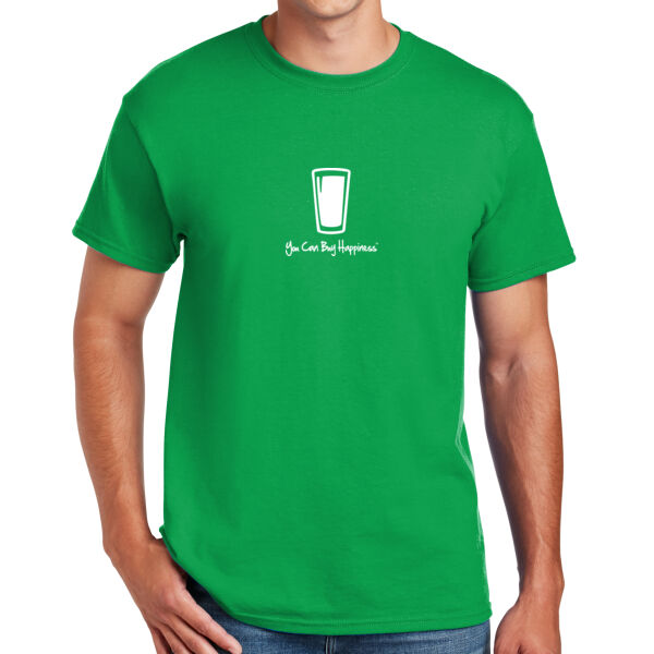 You Can Buy Happiness Beer Pint Glass - DryBlend™ 50 Cotton/50 DryBlend™Poly T Shirt Thumbnail