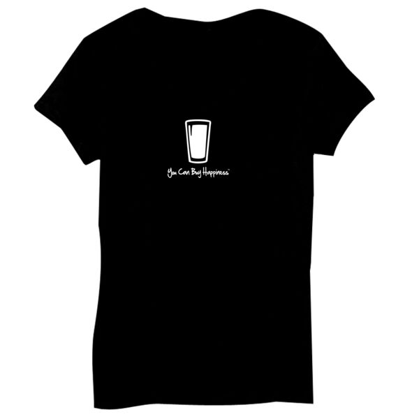 You Can Buy Happiness Beer Pint Glass - Bella Short-Sleeve V-Neck T-Shirt Thumbnail