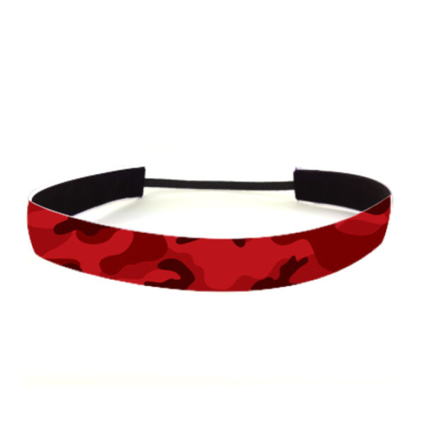 Bright Red Camo - Non Slip Adjustable Headband Thumbnail