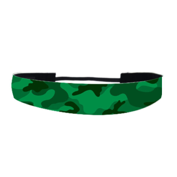 Bright Green Camo - Non Slip Adjustable Headband Thumbnail