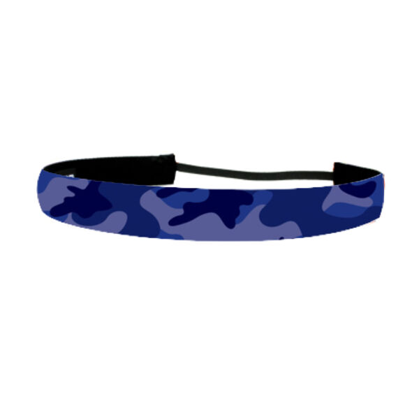 Bright Navy Camo - Non Slip Adjustable Headband Thumbnail