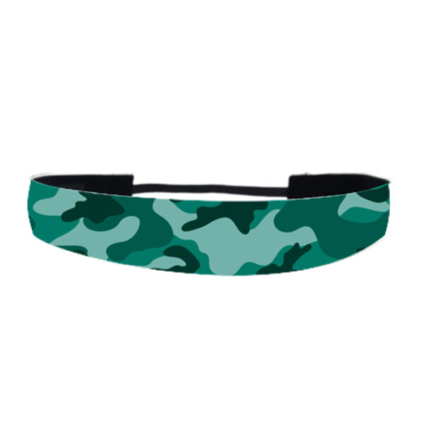 Bright Peacock Camo - Non Slip Adjustable Headband Thumbnail