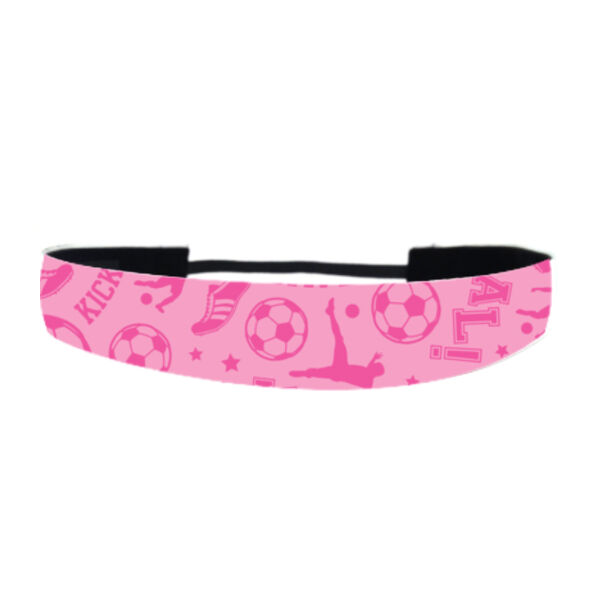 Kick Save Goal Pink - Non Slip Adjustable Headband Thumbnail