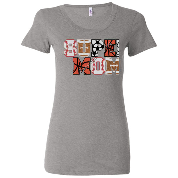 Super Mom - Ladies' Triblend Short Sleeve T-Shirt Thumbnail