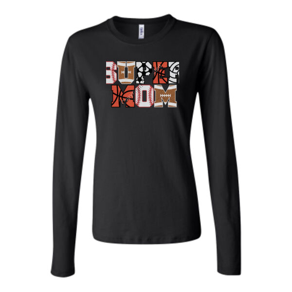 Super Mom - Bella Long Sleeve Crew Tee Thumbnail