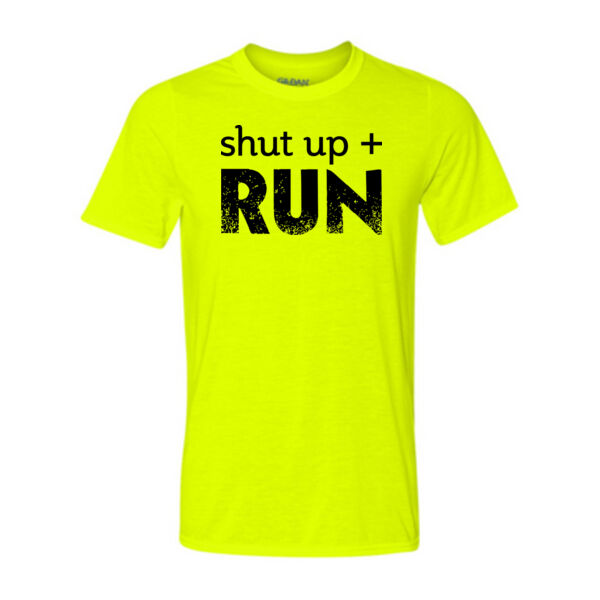 Shut Up & Run - Black - Light Youth/Adult Ultra Performance 100% Performance T Shirt Thumbnail