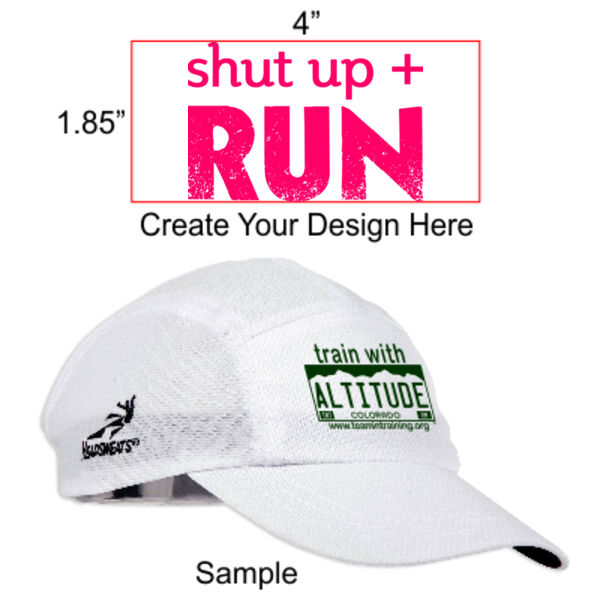 Shut Up & Run - Pink - Headsweat Hat Thumbnail