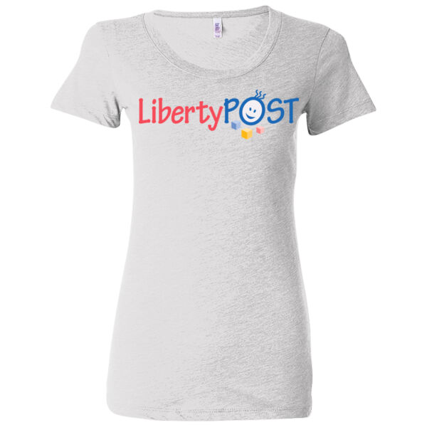Liberty Post Color - (S) Ladies' Triblend Short Sleeve T-Shirt Thumbnail