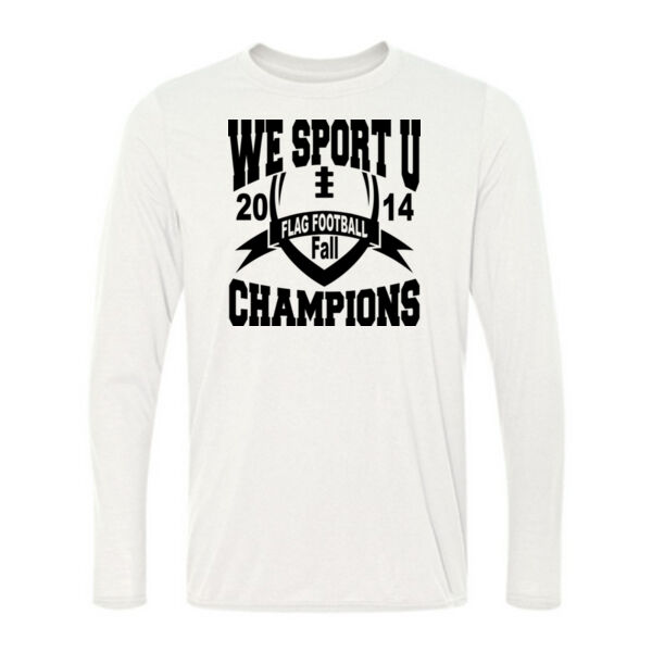We Sport U Fall 2014 Champions - Light Long Sleeve Ultra Performance 100% Performance T Shirt Thumbnail